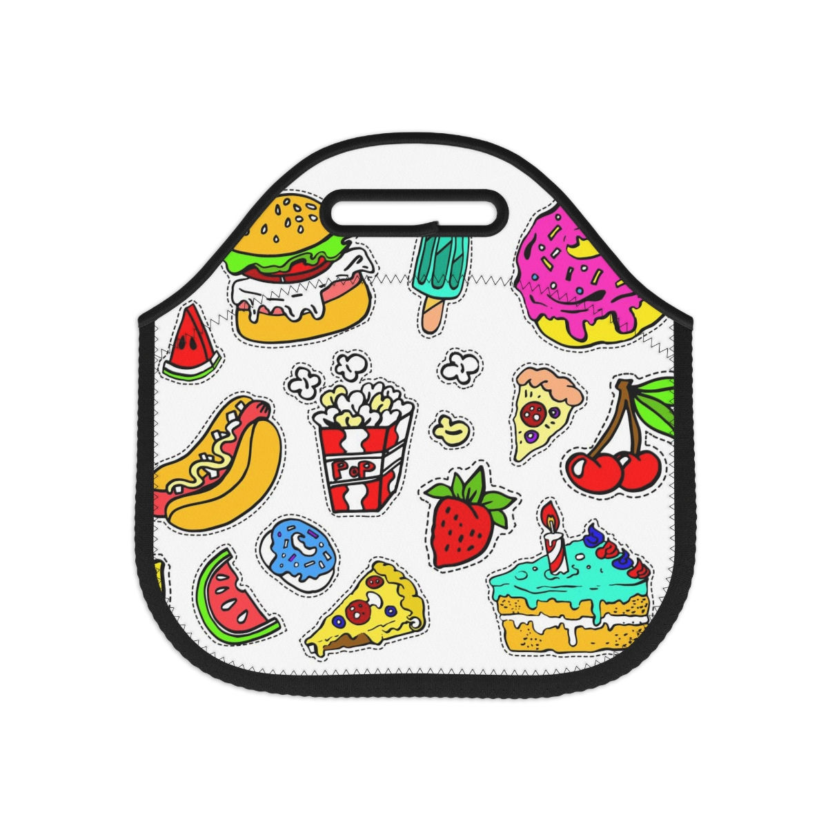 Cute Foods Neoprene Lunch Bag