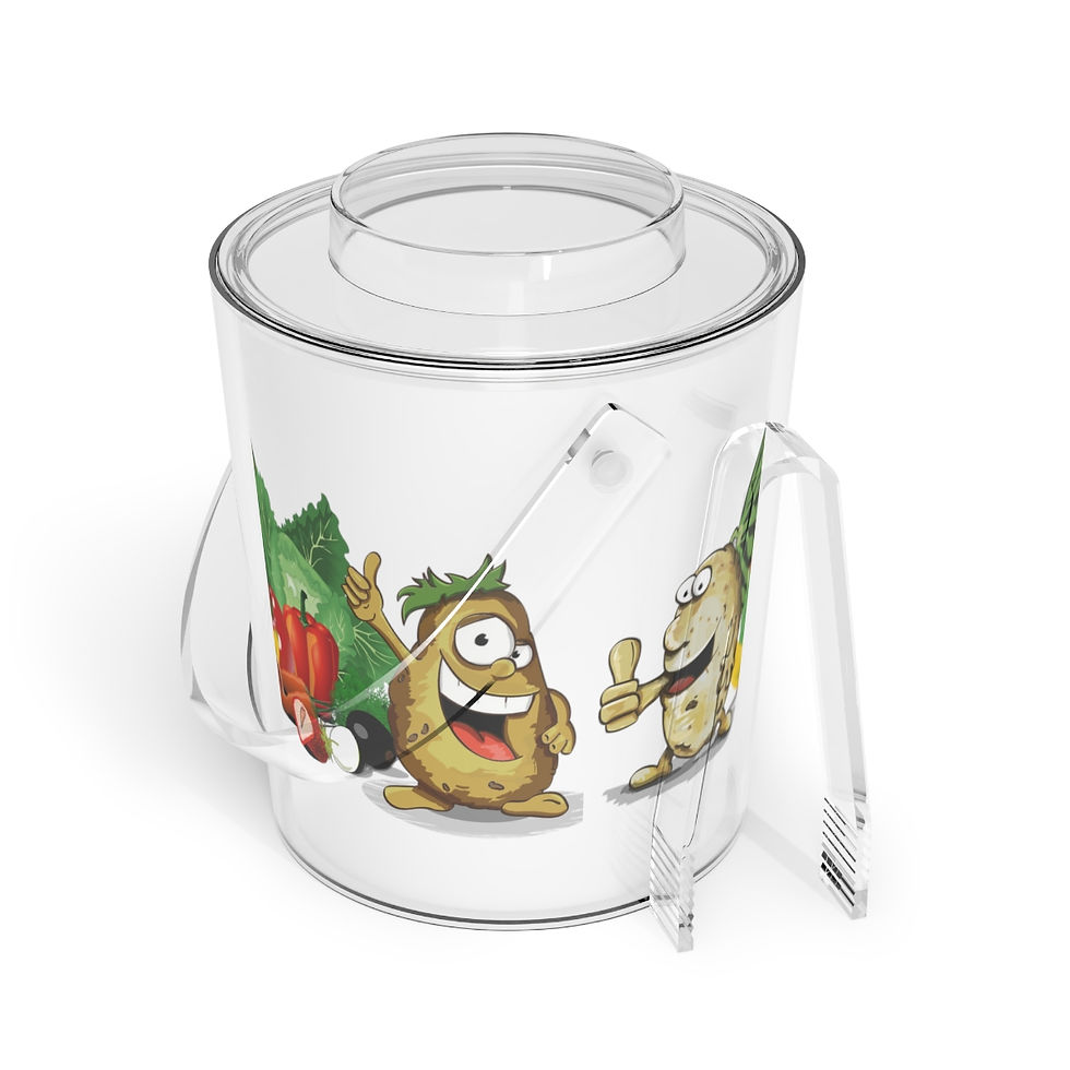 Thumbnail: Cute Vege Baby Ice Bucket with Tongs