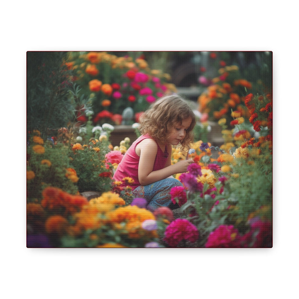 Thumbnail: Garden Girl Canvas Gallery Wraps