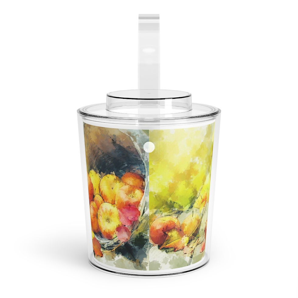 Thumbnail: Apples Ice Bucket with Tongs