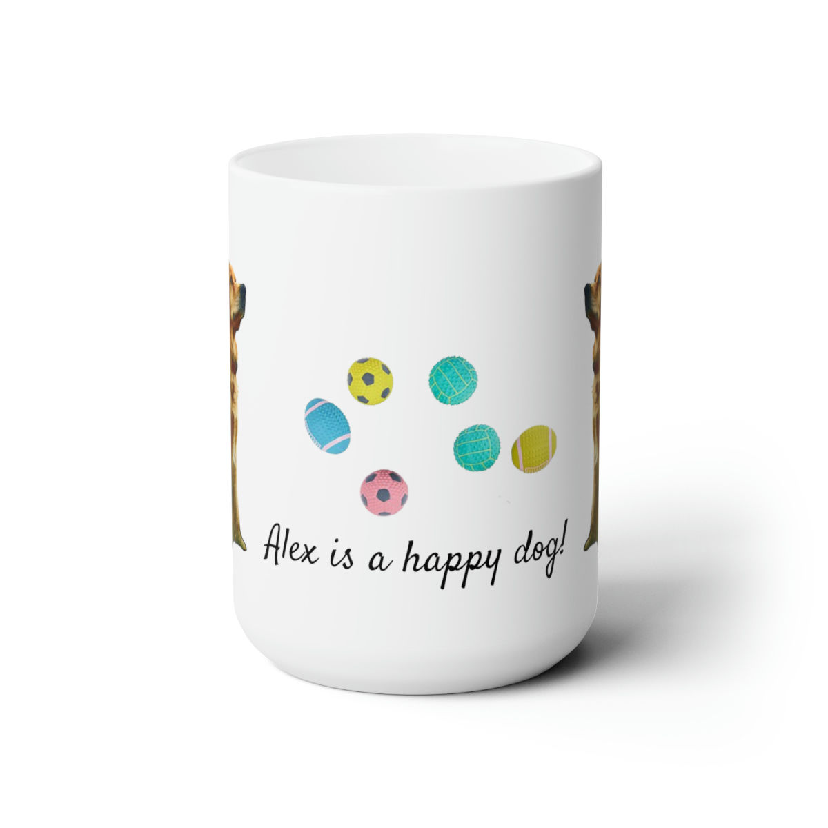 Dog painting Ceramic Mug 15oz