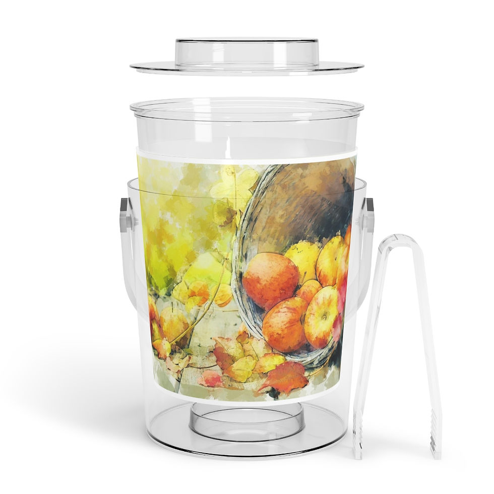 Thumbnail: Apples Ice Bucket with Tongs