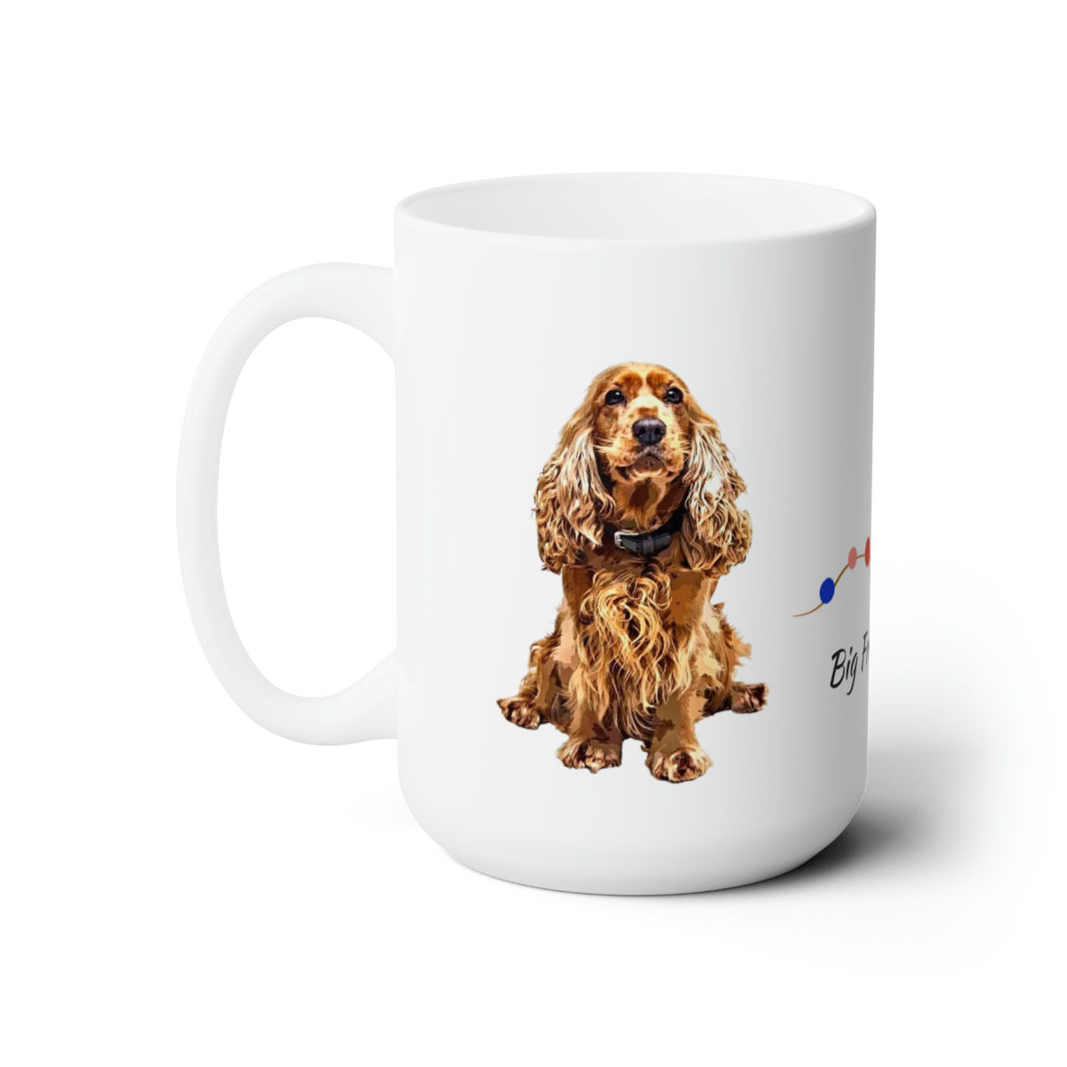 Dog Painting Ceramic Mug 15oz
