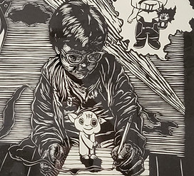 Marco Sanchez_The Creativity_2022_relief print_30x34_framed_$898.jpg