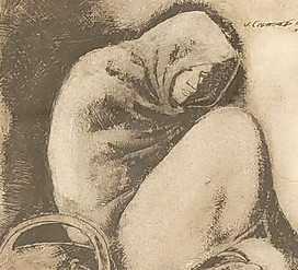 Jose Cisneros_1934_Charcoal_Original_El Paso,TX_framed.jpg