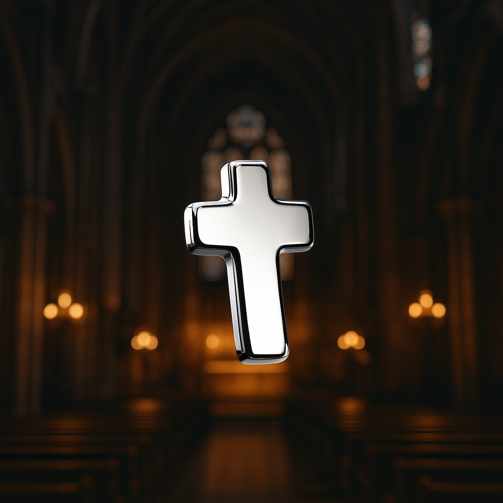 Piercing Cruz Plana de Titanio