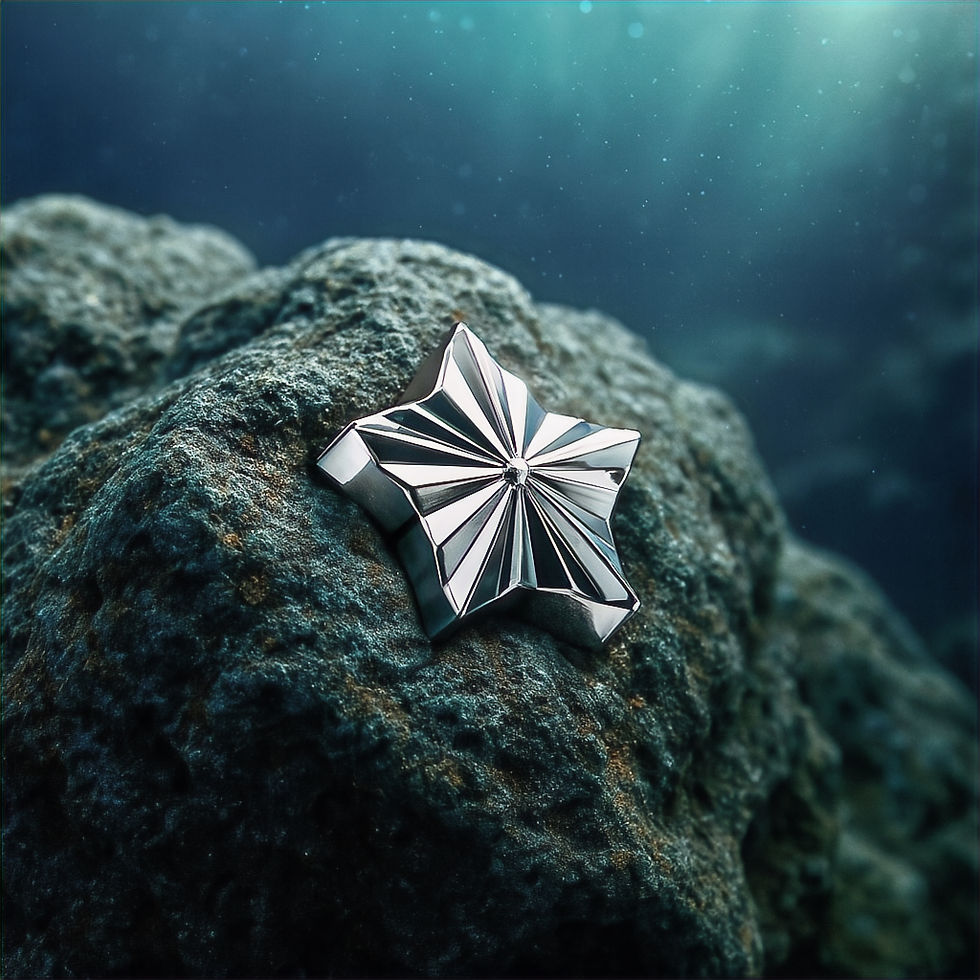 Piercing de Titanio Estrella Con Corte Diamante