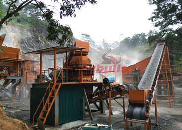 Pabrik pemecah batu Rock Bulls Machinery China beroperasi di Sri Lanka