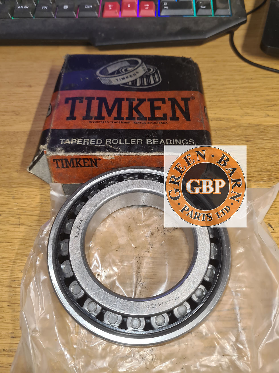 Thumbnail: Banjo rear hub inner bearing, tapered roller (New)