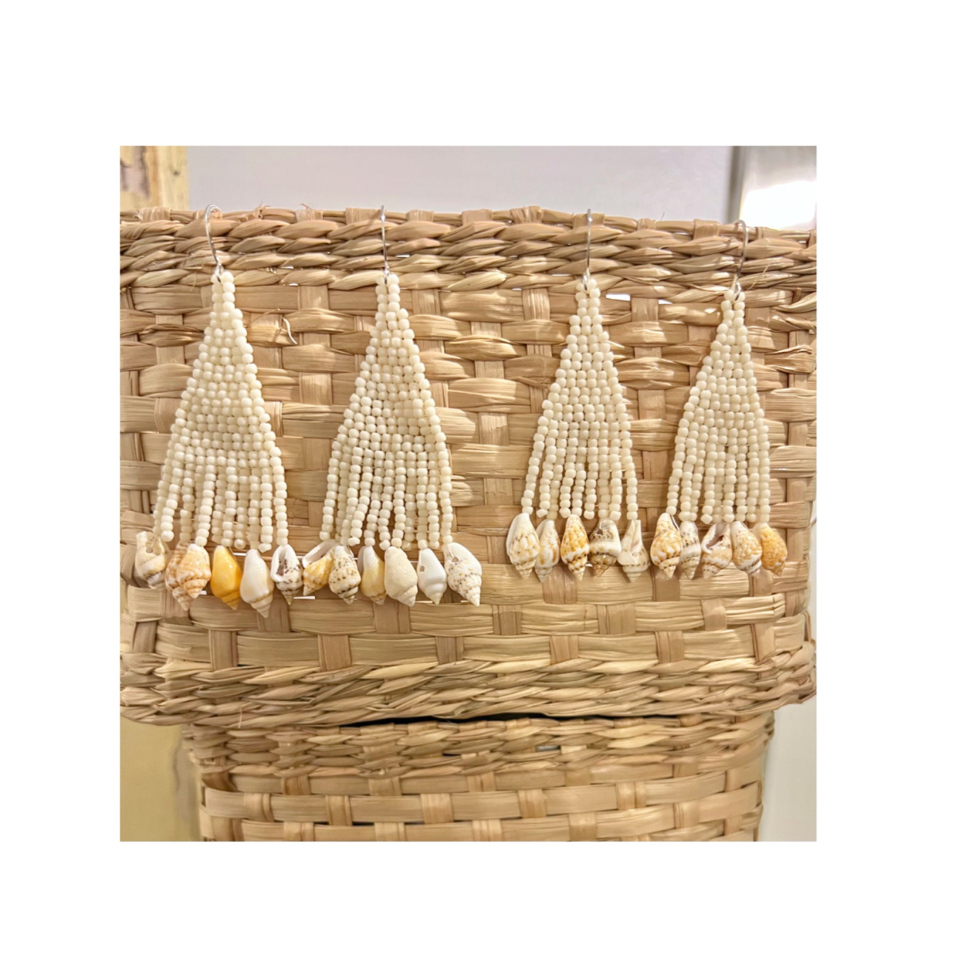 🐚 Seashell Fringe Earrings