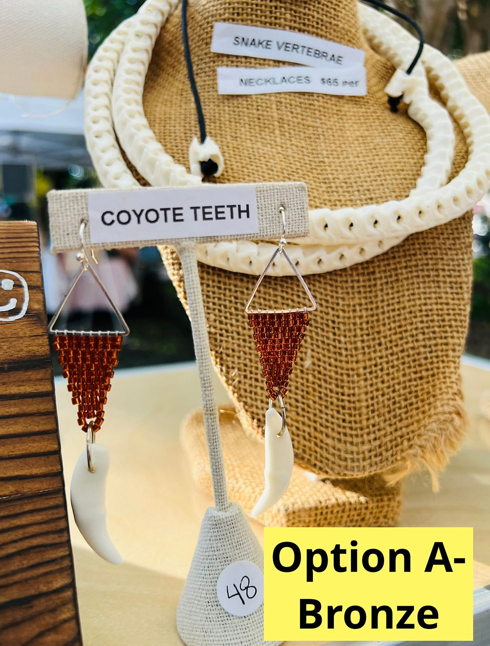 Thumbnail: Coyote Tooth Earrings (4 varieties)