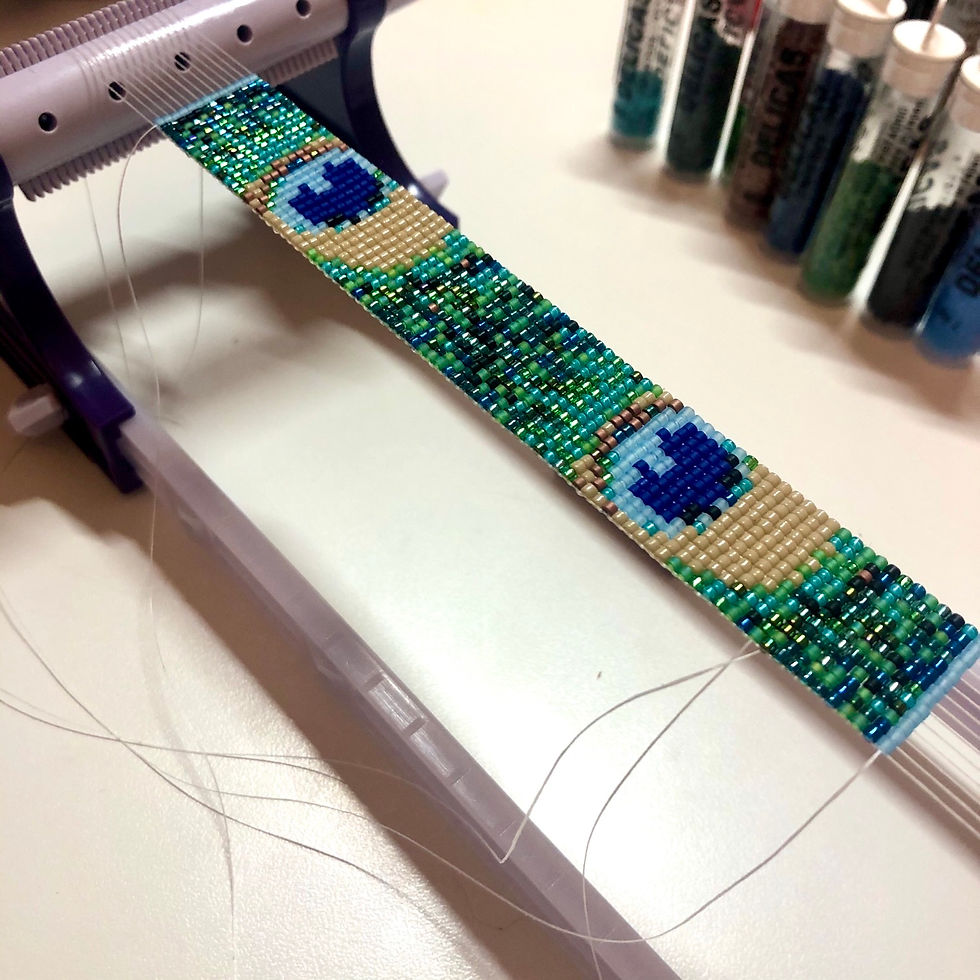 Thumbnail: Peacock Bracelet (narrow)