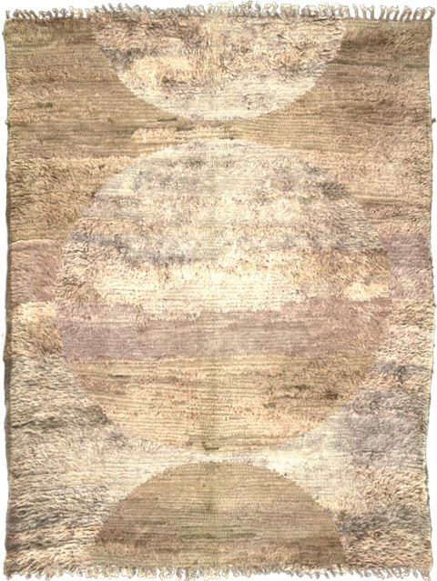 Wool shag rug