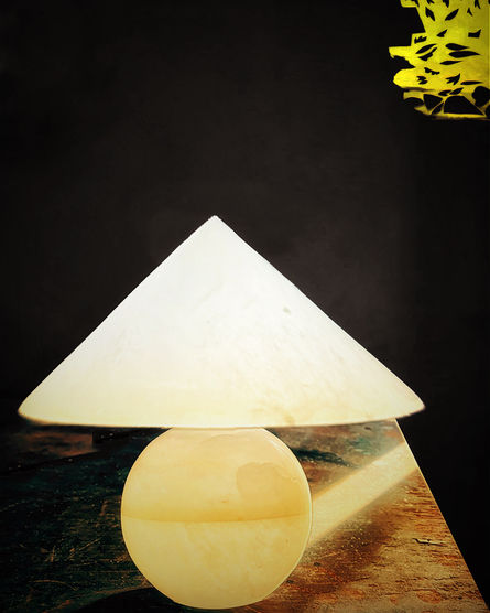 Alabaster table lamp