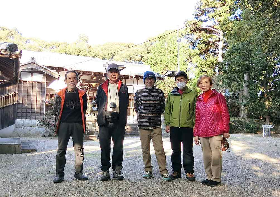比佐豆知神社にて