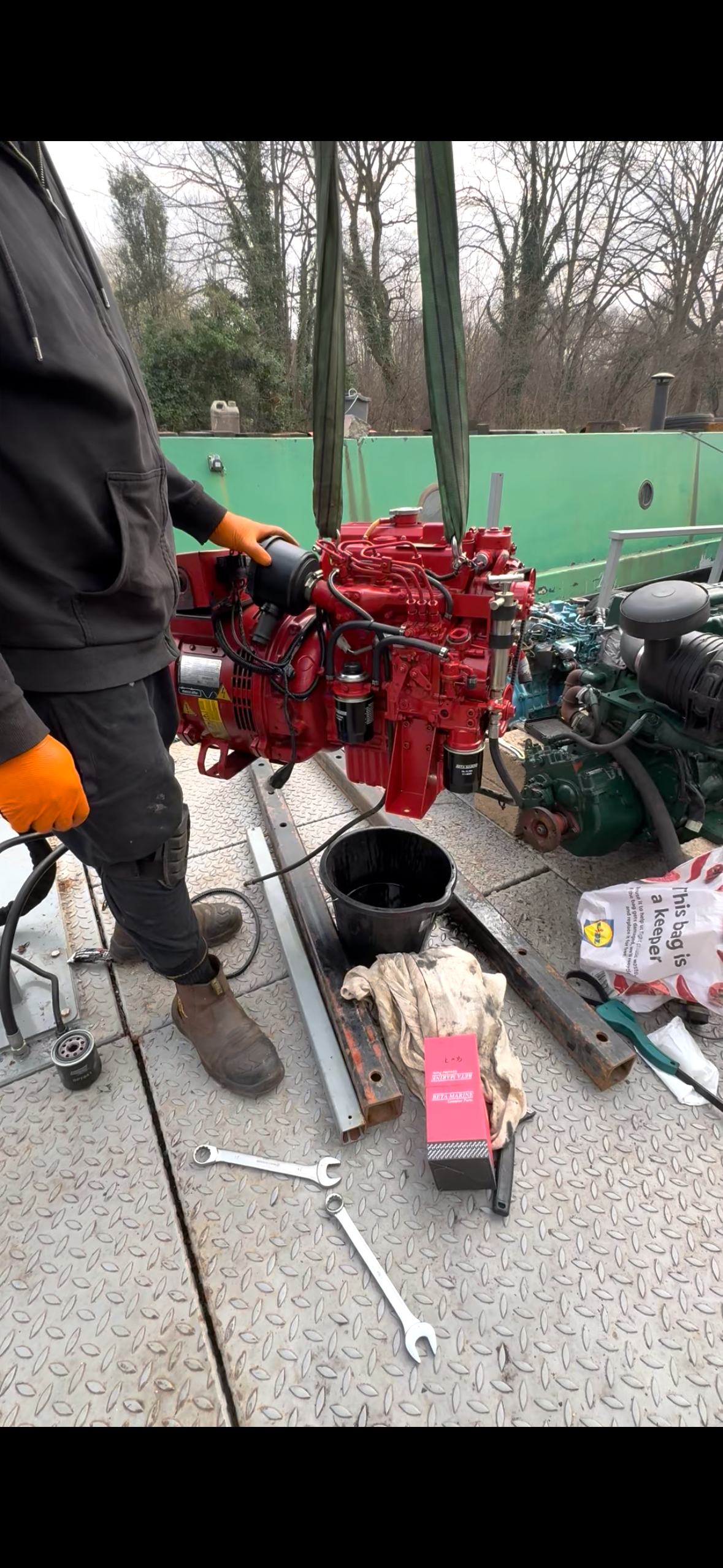 Marine engine repair