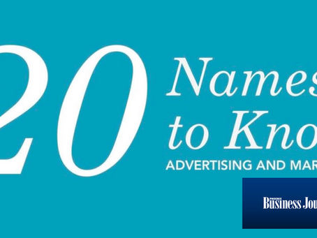 Business Journal: 20 Names to know in Advertising & Marketing