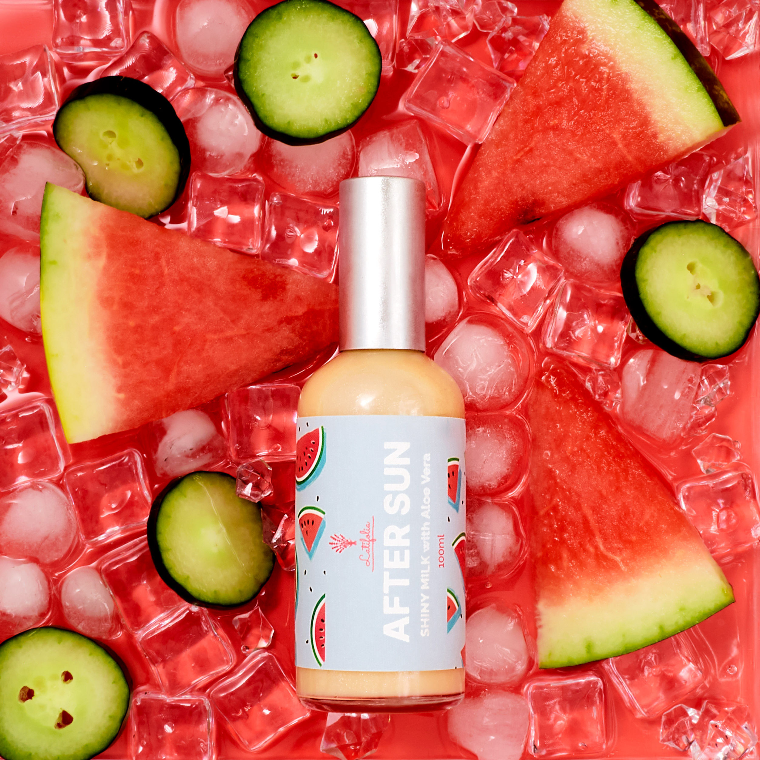 After Sun Milk with Aloe Vera - с блестящи частици