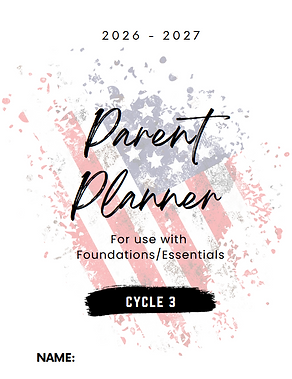 Foundations/Essentials Planner (Cycle 3)