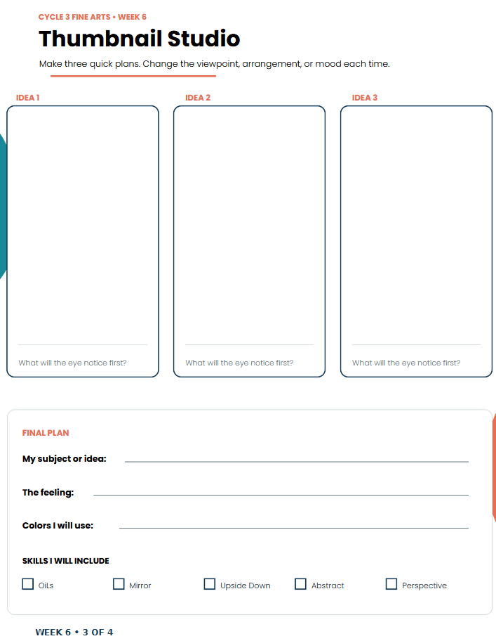 Thumbnail: Cycle 3 Student Folders (1st Semester)