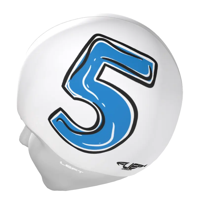 숫자 FIVE 물결