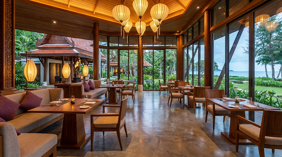 Firefly_interior luxuous Modern Thai Cuisine Restaurant Thailand resort, no text 436141.pn