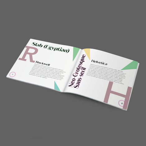 Typography Zine Pages 7-8 (2023)