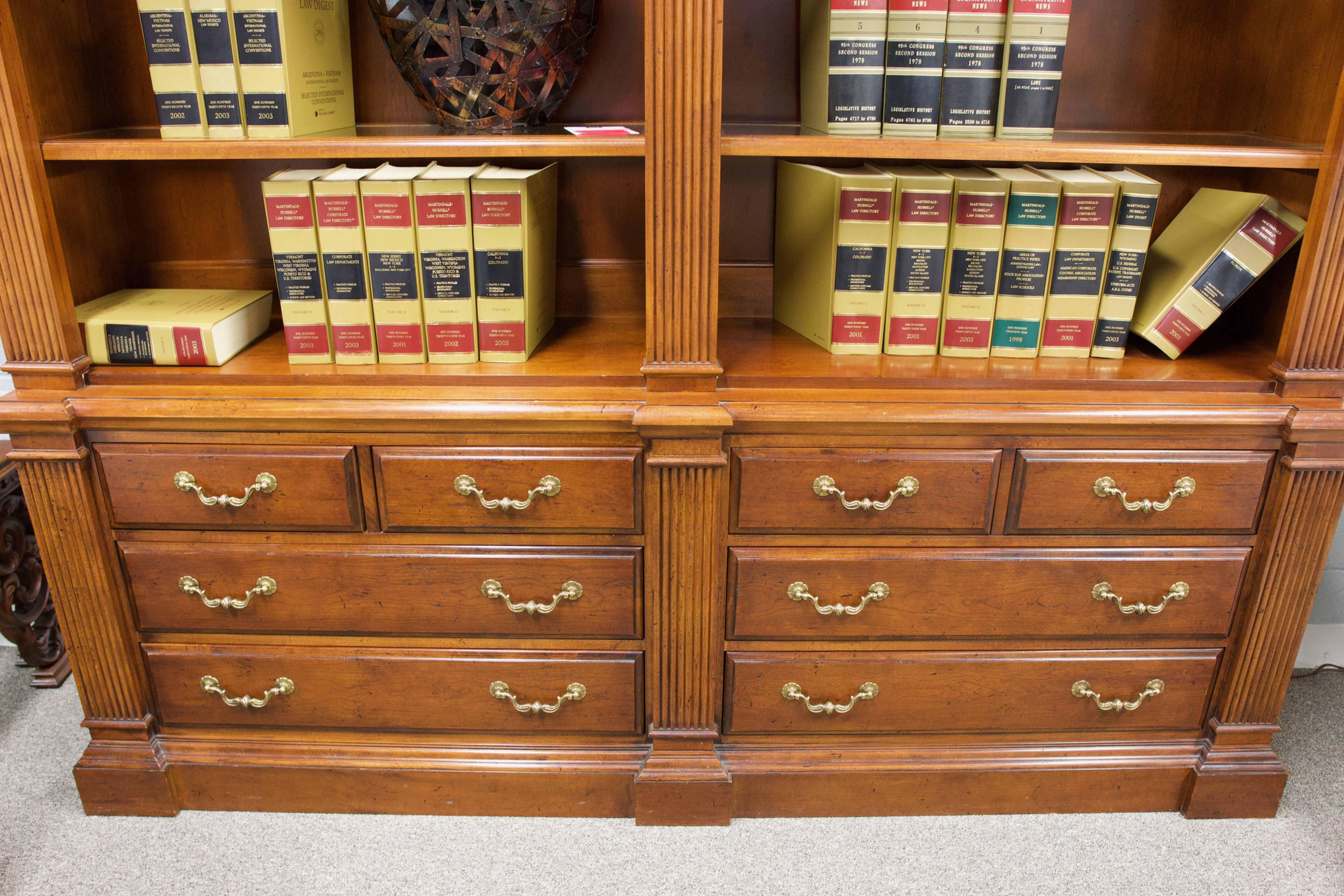 2 Piece File Bookcase