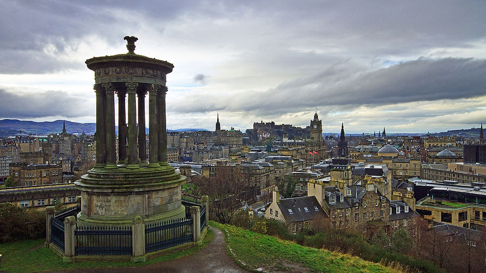 Scenic view of Carlton Hill