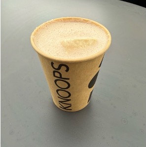 Knoops cup with hot chocolate