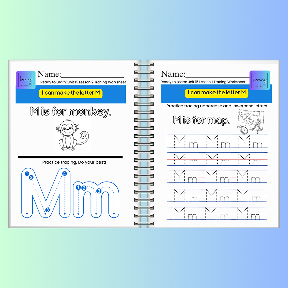 Thumbnail: Ready-to-Learn Letters: An Early Learning Workbook for Pre-K and Kindergarten