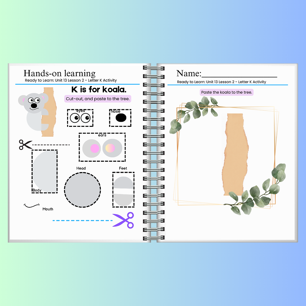 Thumbnail: Cut-and-Paste Letter Activities – Alphabet Craft Workbook for Preschoolers