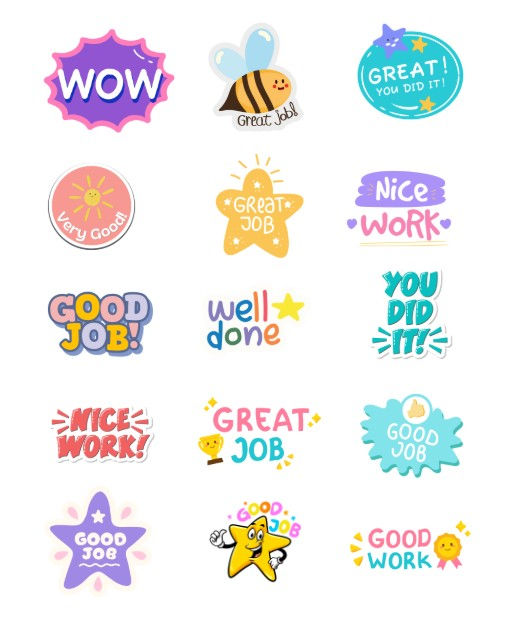 Free Worksheet Rewards Sticker Template
