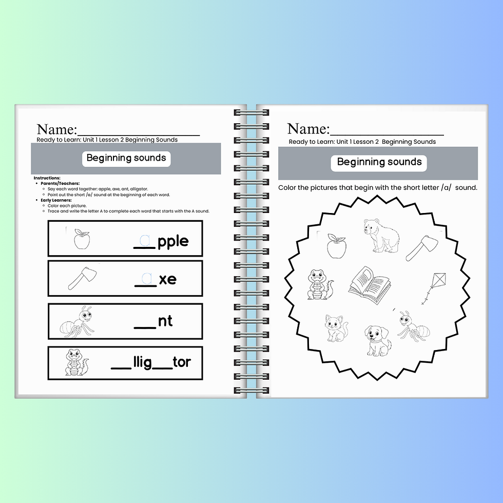 Thumbnail: Ready-to-Learn Letters A-Z Core Student Workbook