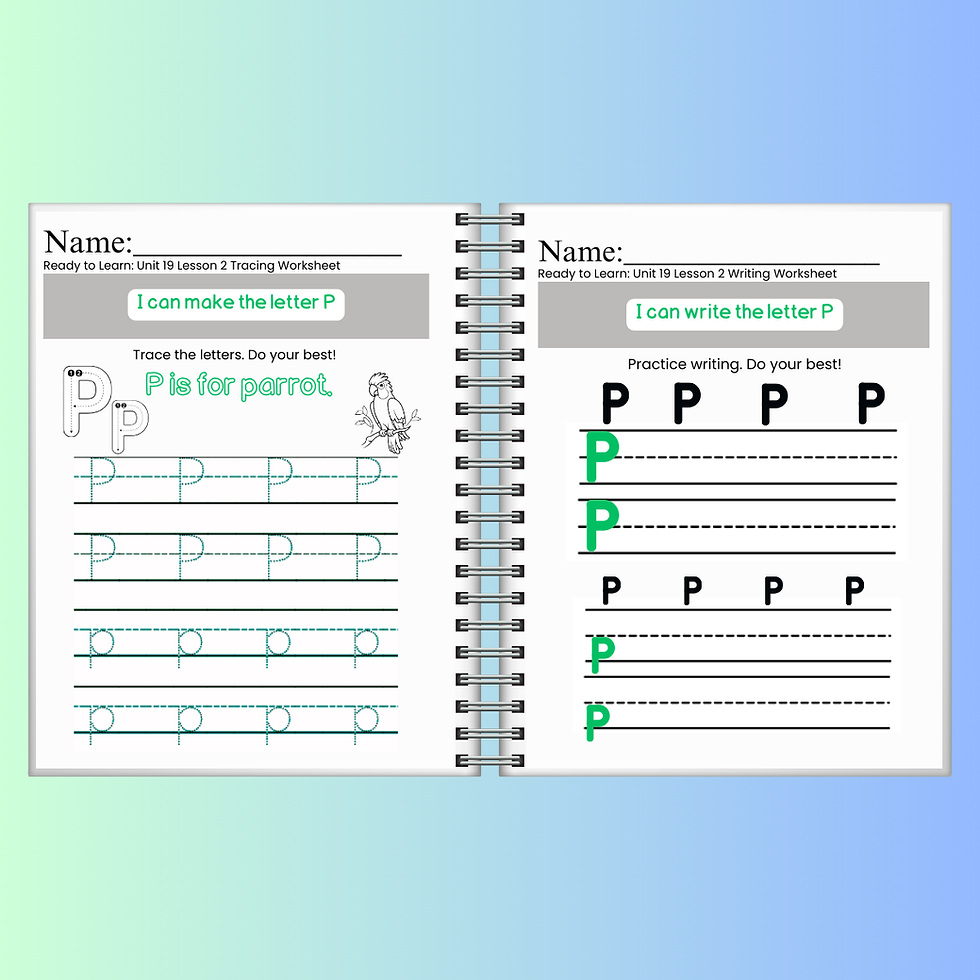 Thumbnail: Ready-to-Learn Letters: Expanded Edition • Volume 4 (Printable PDF)