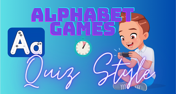 Boy Playing Free Phonics First Kindergarten Homeschool Alphabet Letter Review Games A-E