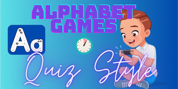 Boy Playing FREE Phonics 1st Kindergarten Homeschool Alphabet Letter Games Quiz Style F-J