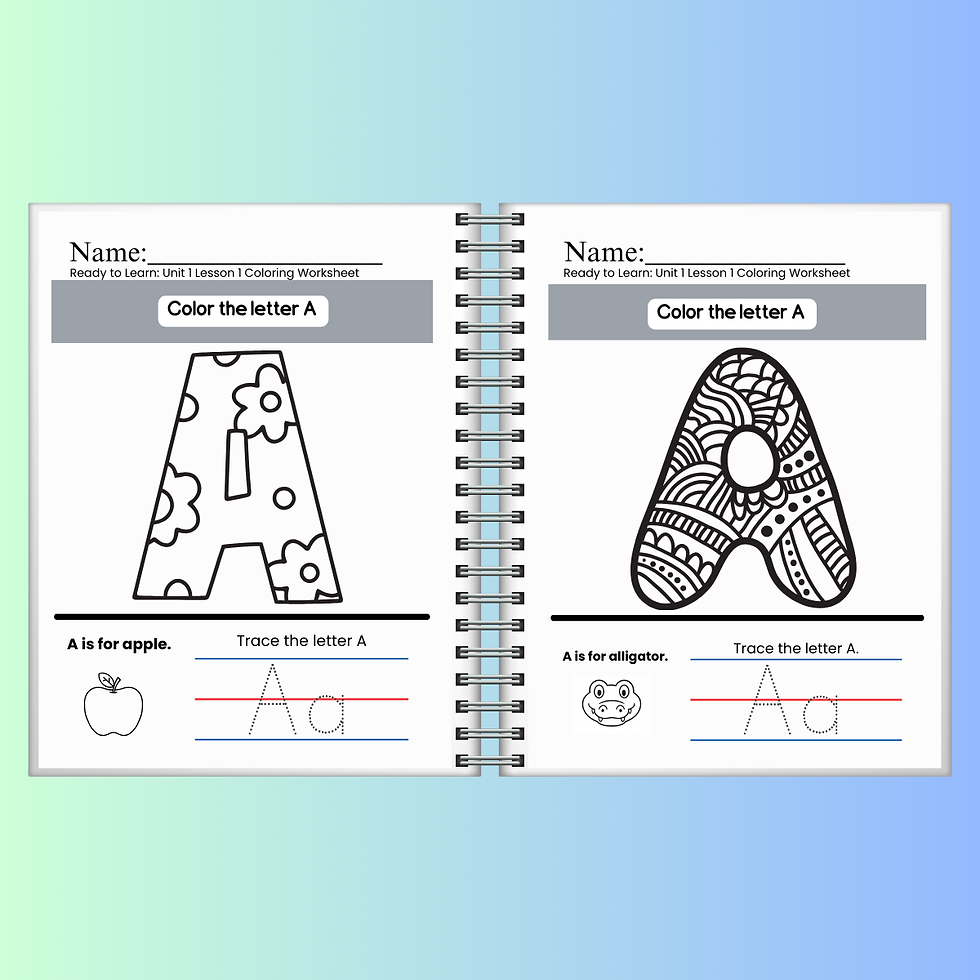 Thumbnail: Ready-to-Learn Letters A-Z Core Student Workbook