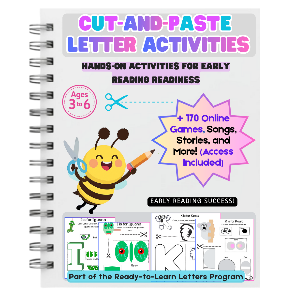 Cut-and-Paste Letter Activities (Printable PDF)