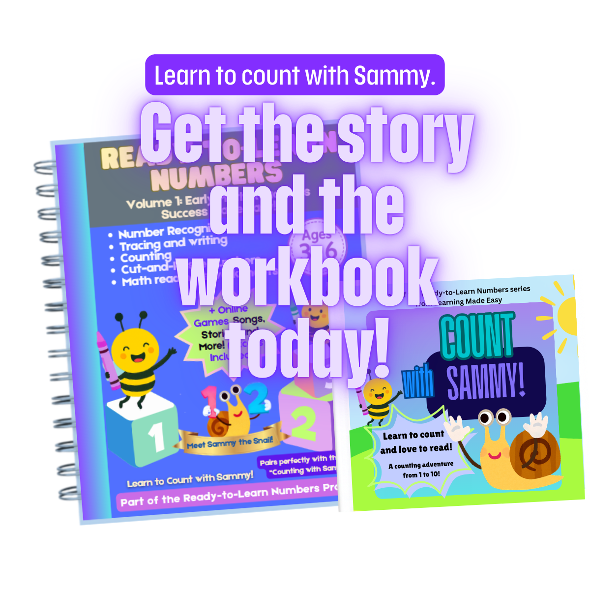 Count with Sammy and Ready-to-Learn Numbers Vol 1 Bundle. Learn to Count with Sammy!