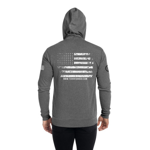 Flag Unisex zip hoodie | Tshirtandco