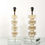 Thumbnail: Pair of Gold Infused Murano Glass Cubist Table Lamps