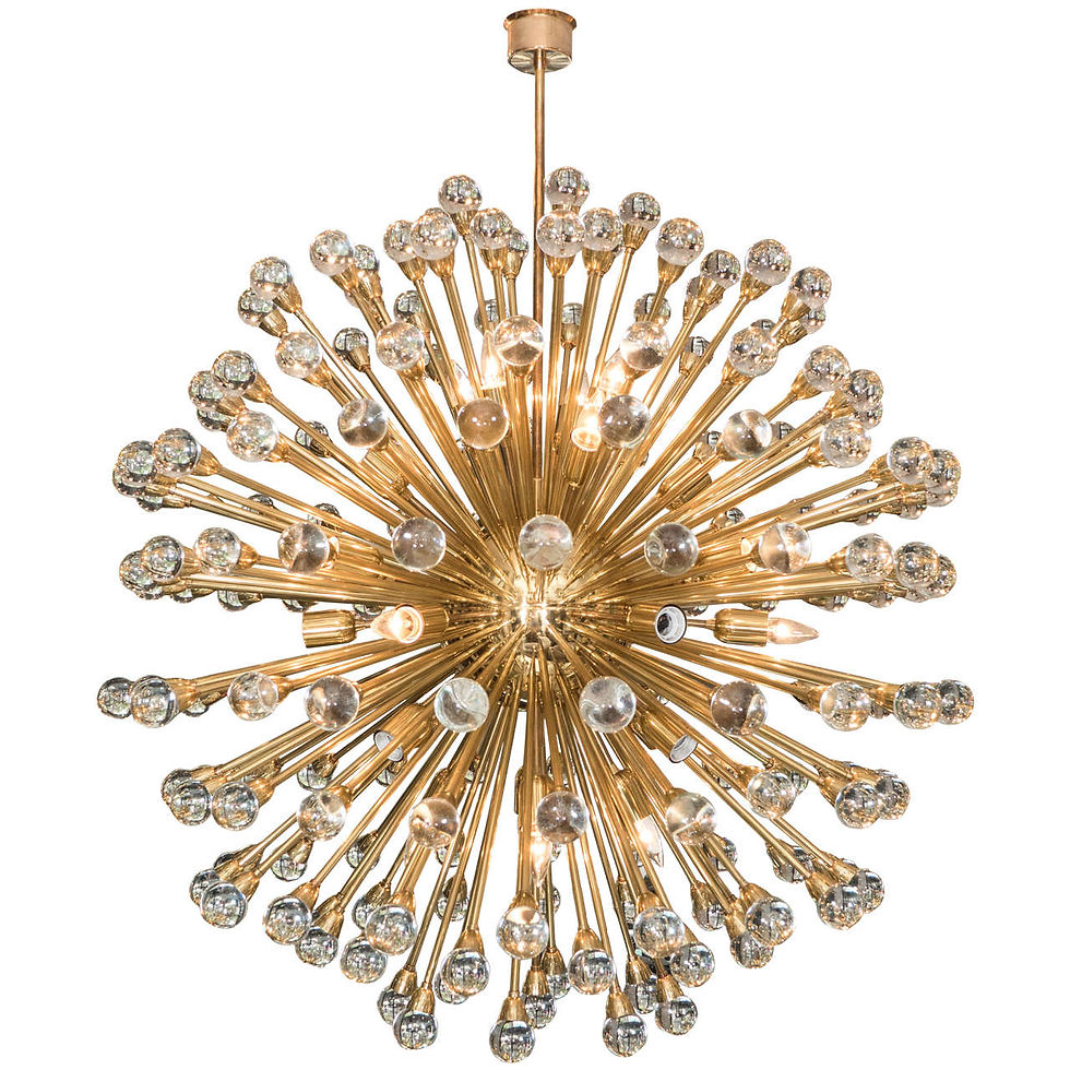 Huge Murano Glass Ball Sputnik Chandelier