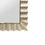 Thumbnail: Chevron Pattern, Silver-leafed Murano Glass Tile Mirror with Brass Details