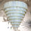 Thumbnail: 10 Tiered Corrugated Opalescent Murano Glass Chandelier in Round Shape