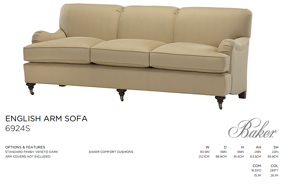 Baker Sofa Livingin Baker Sofa Livingin