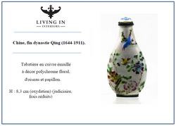 d'oiseau et papillon Chine, fin dynastie Qing