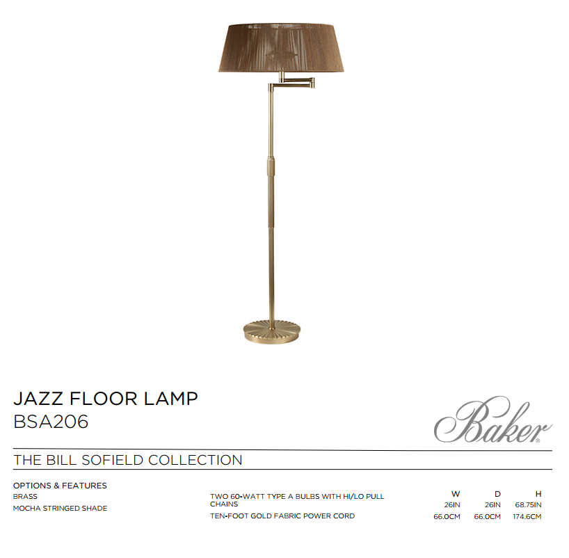 baker floor lamp