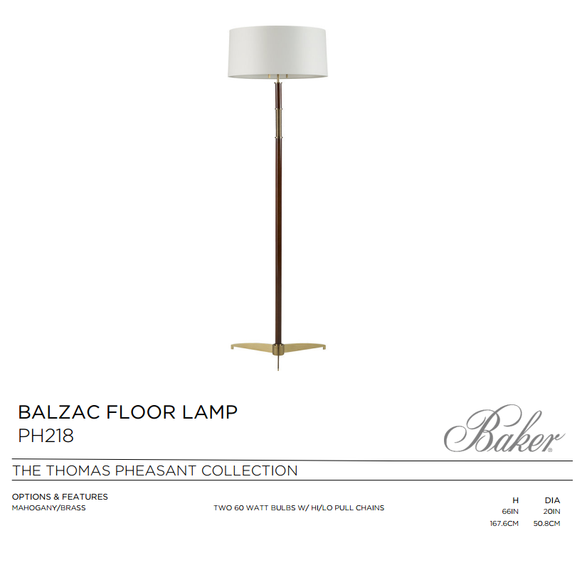 baker floor lamp
