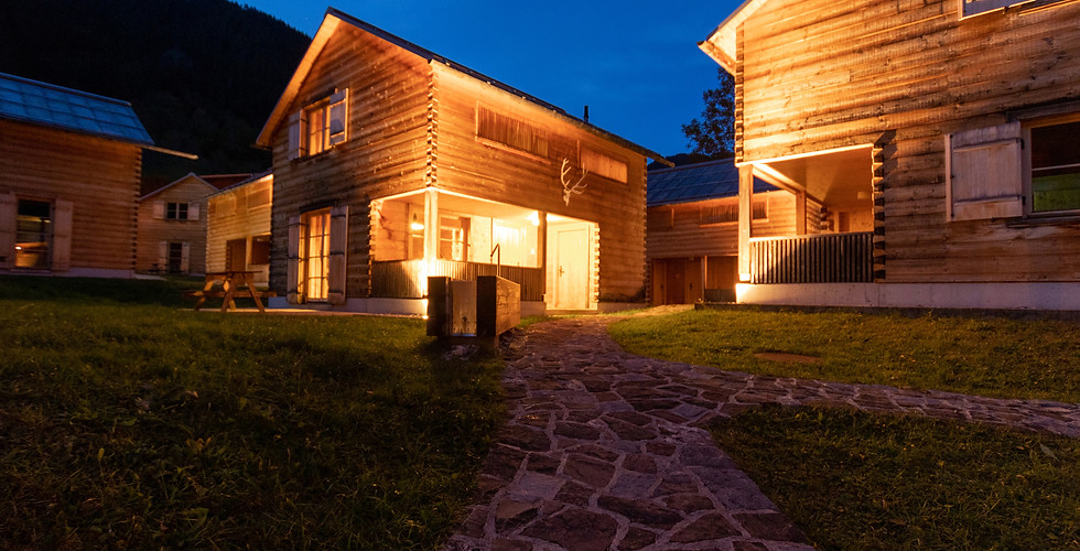 CASALPIN-chalets in de herfst